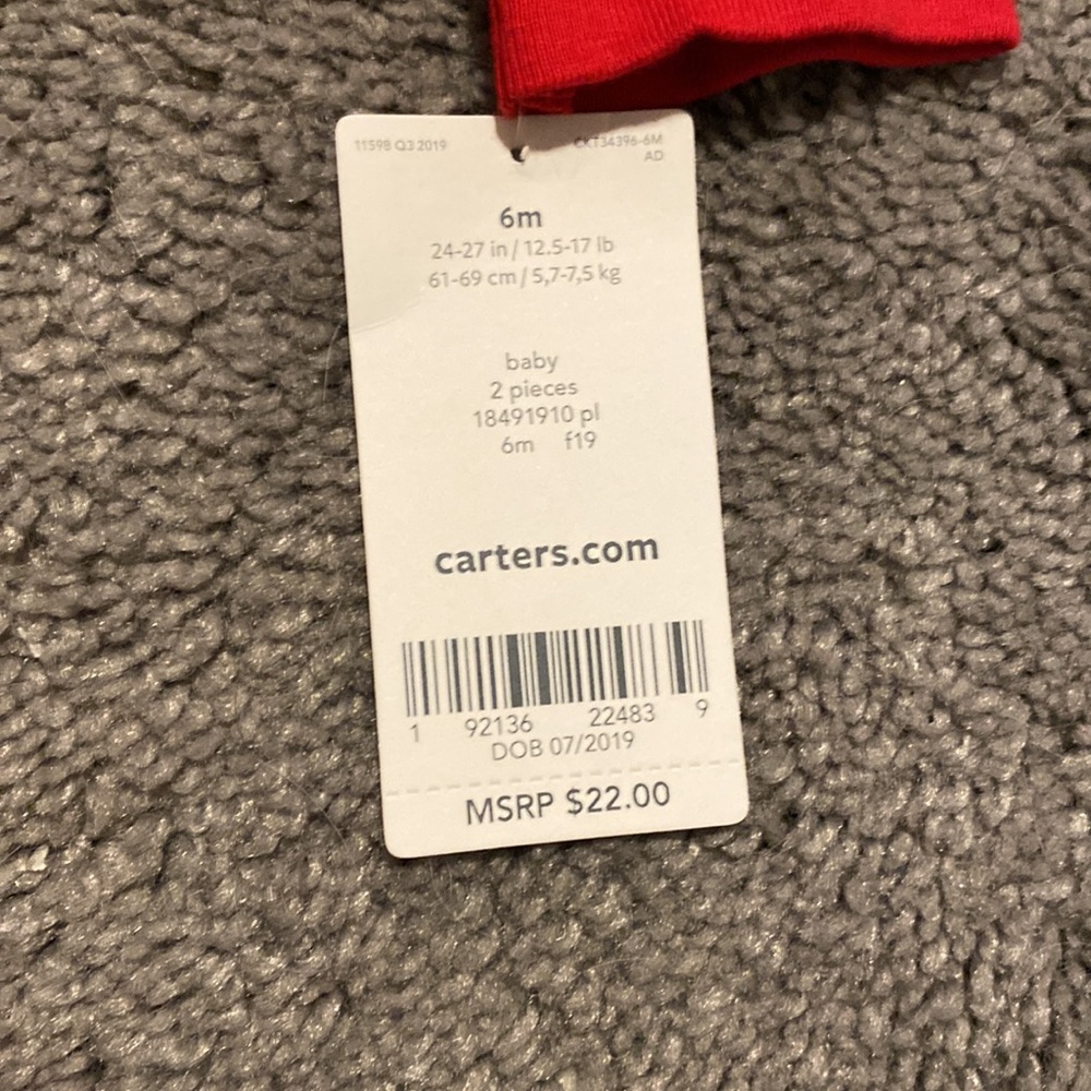 Red Buffalo Check Santa PJs - Picture 3 of 3